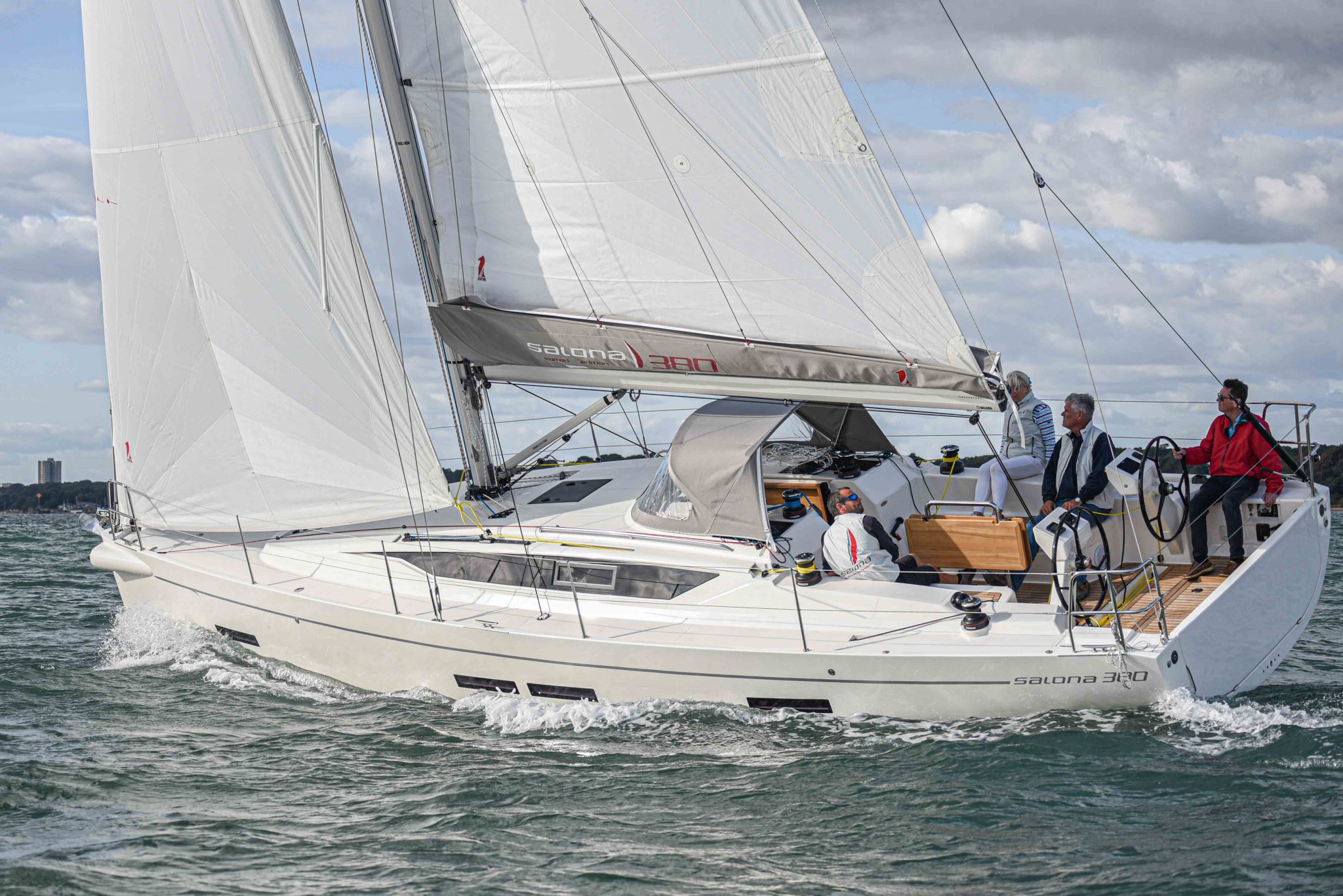 salona sailing boat on solent