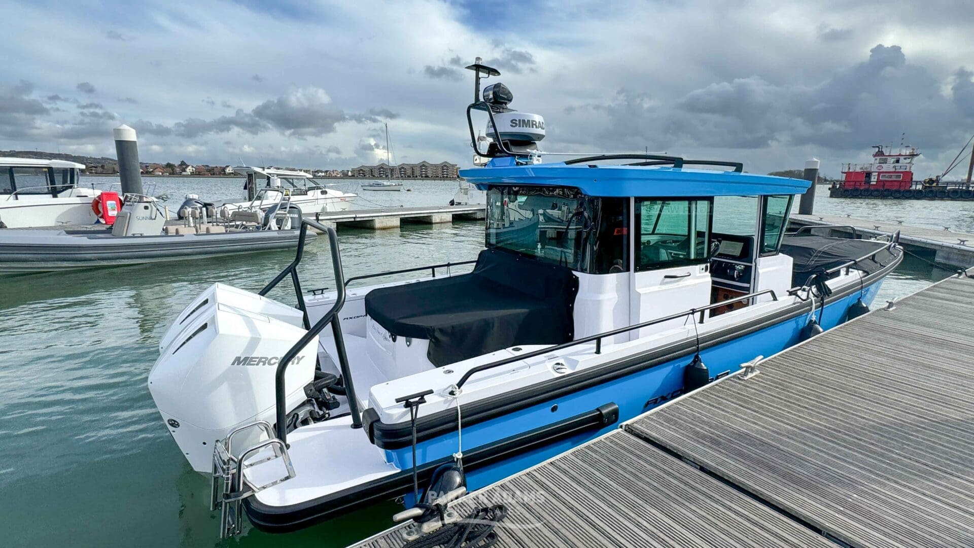 2022 Axopar 28 Cabin Brabus Line in Miami Blue with Twin Mercury 200hp ...