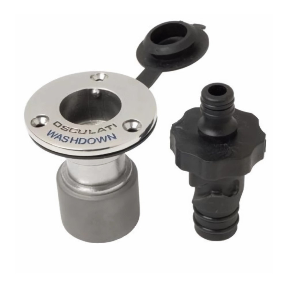 Osculati Washdown Hose Quick Connect Deck Fitting Straight Parker