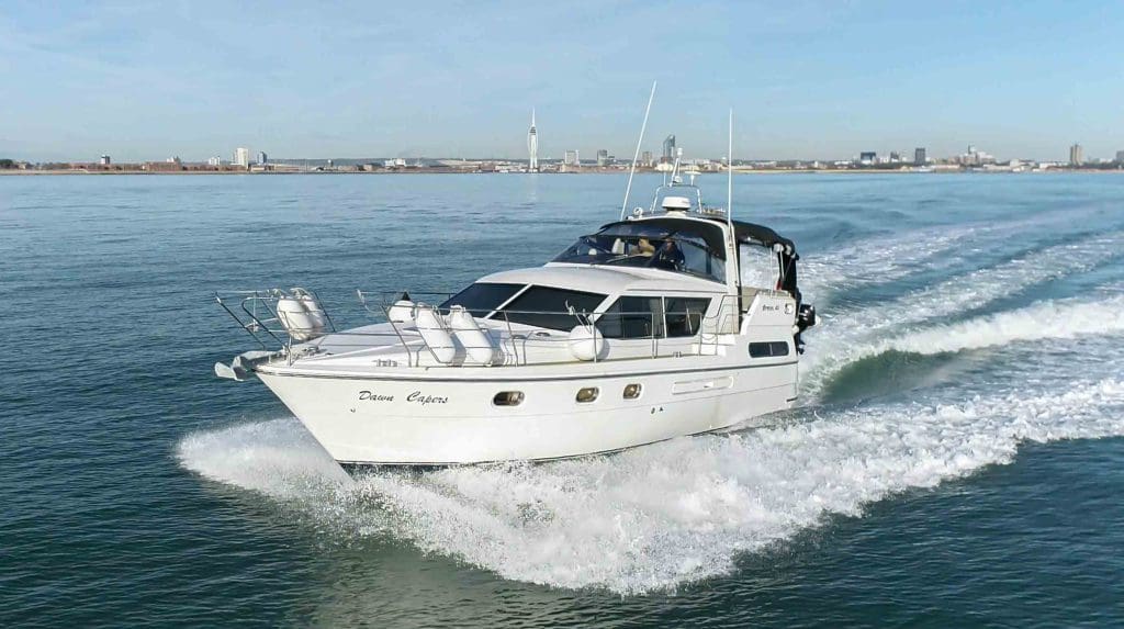 1997 – Broom 41 with Twin Perkin Sabre 300hp engines